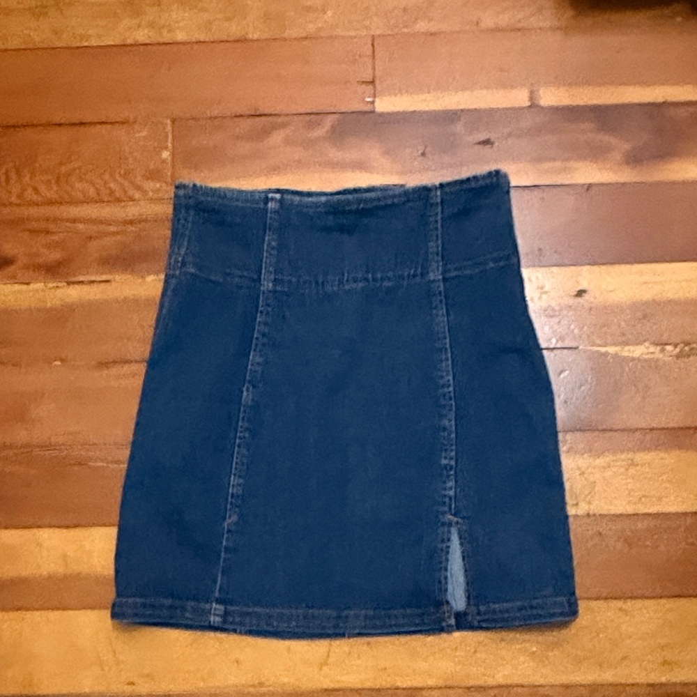 Free People Denim Mini Skirt